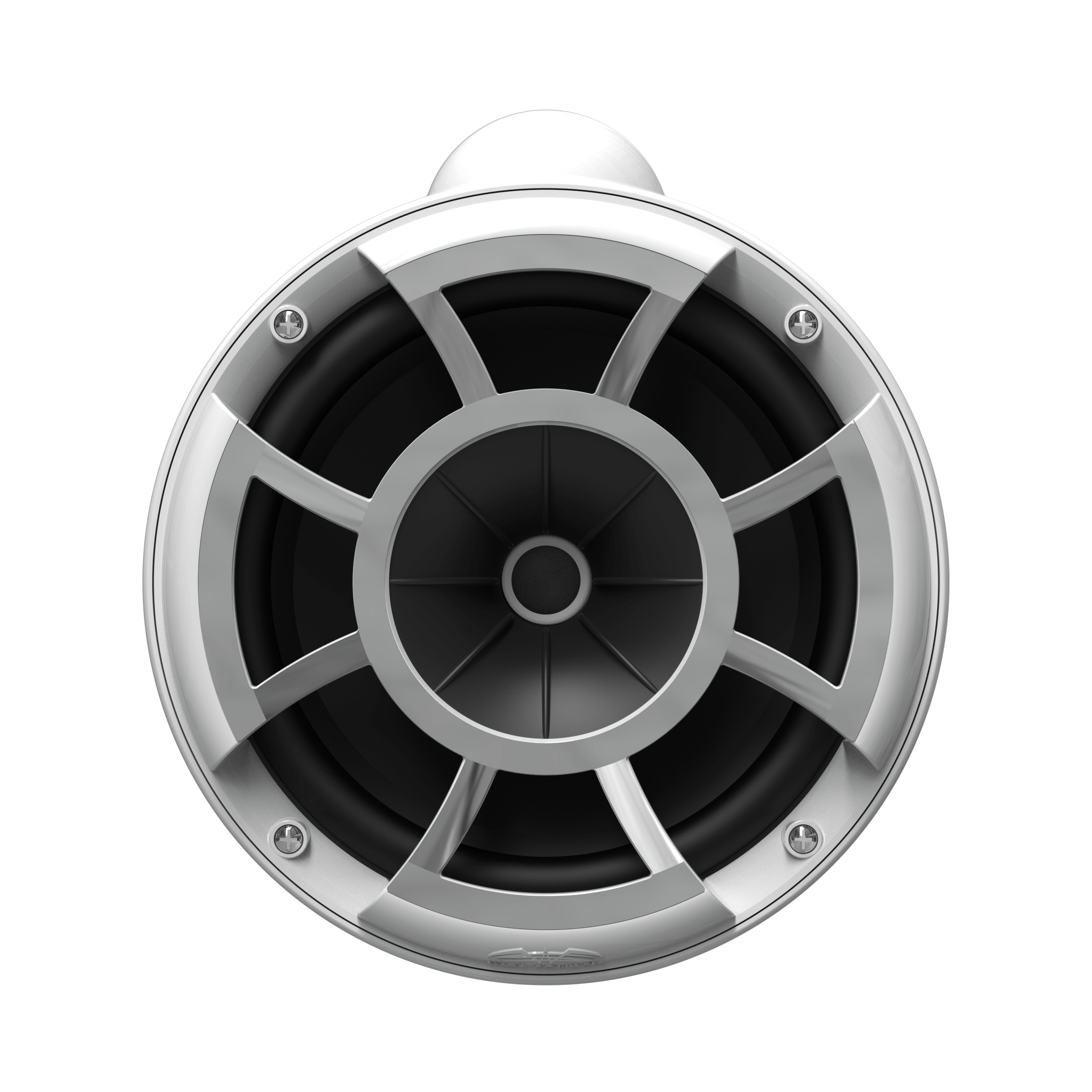 REV 8 White HLCD Tower Speakers w/ Swivel Base Mount (Pair) - Image 5